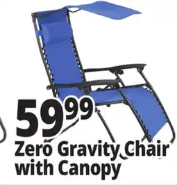Ocean State Job Lot Reclining Zero Gravity Chair with Canopy offer