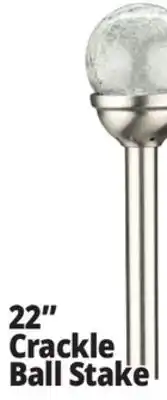 Ocean State Job Lot Solar Crackle LED Garden Stake 22 offer