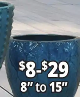 Ocean State Job Lot Outdoor Glazed Ceramic Planters offer