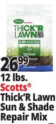 Ocean State Job Lot Scotts Thick'r Lawn Turf Builder 12 lbs offer