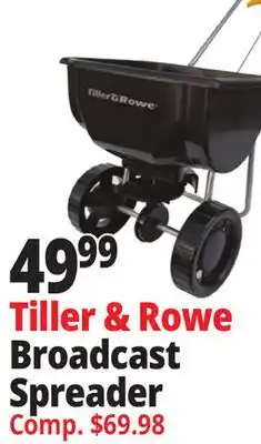 Ocean State Job Lot Tiller & Rowe Broadcast Spreader offer