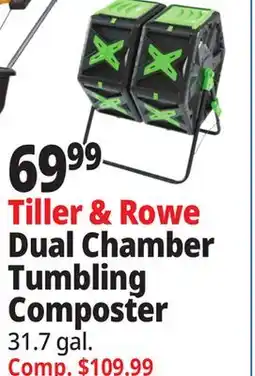 Ocean State Job Lot Tiller & Rowe Dual Chamber s Tumbling Composter offer