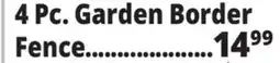 Ocean State Job Lot 4 Pc. Garden Border Fence offer