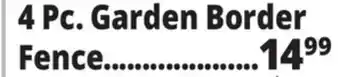 Ocean State Job Lot 4 Pc. Garden Border Fence offer