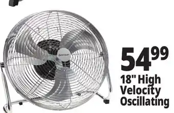 Ocean State Job Lot Penguin High Velocity Internal Oscillation Floor Fan 18 offer