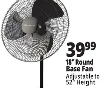 Ocean State Job Lot Penguin Adjustable Pedestal Fan 18 offer