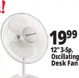 Ocean State Job Lot Penguin Oscillating Desk Fan 12 offer