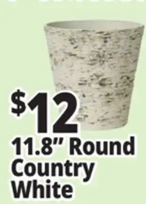 Ocean State Job Lot 11.8 Round Country White Planters offer