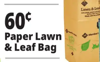 Ocean State Job Lot Single Paper Lawn & Leaf Bag offer
