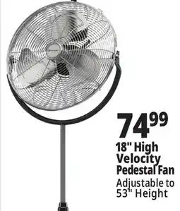 Ocean State Job Lot Penguin High Velocity Pedestal Fan 18 offer