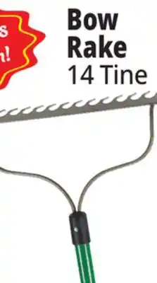 Ocean State Job Lot Tiller & Rowe Fiberglass Handle Bow Rake offer
