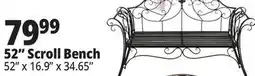 Ocean State Job Lot Outdoor Living Furnishings Metal Garden Bench offer