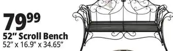 Ocean State Job Lot Outdoor Living Furnishings Metal Garden Bench offer