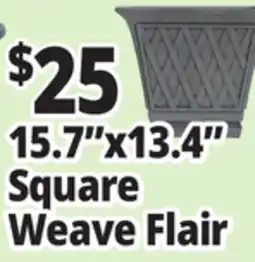 Ocean State Job Lot 15.7x13.4 Square Weave Flair offer