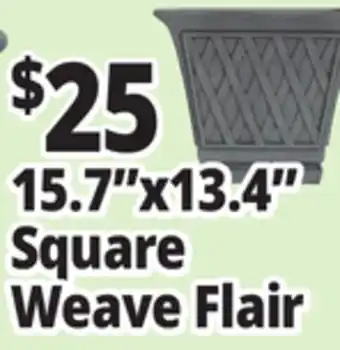 Ocean State Job Lot 15.7x13.4 Square Weave Flair offer