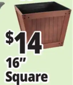 Ocean State Job Lot 16 Square Resin & Stone Planters offer