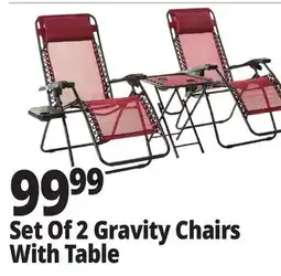 Ocean State Job Lot Zero Gravity Chairs with Side Table 3 Piece offer