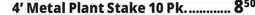 Ocean State Job Lot 4' Metal Plant Stake 10 Pk offer