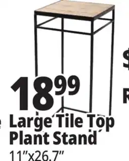 Ocean State Job Lot Large Tile Top Plant Stand offer