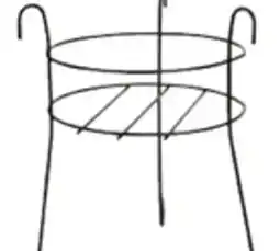 Ocean State Job Lot Black Plant Stand 15 offer