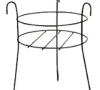 Ocean State Job Lot Black Plant Stand 15 offer