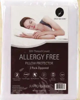 Ocean State Job Lot 2 Pk. - 300/400 Thread Ct. Hypoallergenic Pillow Protectors offer