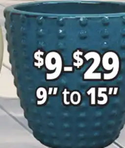 Ocean State Job Lot 9 to 15 Outdoor Glazed Ceramic Planters offer