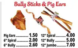 Ocean State Job Lot Bully Sticks & Pig Ears offer