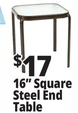Ocean State Job Lot 16 Square Steel End Table offer