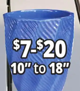 Ocean State Job Lot 10 to 18 Outdoor Glazed Ceramic Planters offer