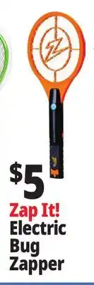 Ocean State Job Lot ZAP IT! Electric Indoor Bug Zapper with Non-Toxic Attractant UV Light and Electric Shock offer