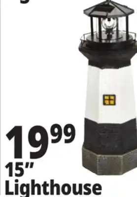 Ocean State Job Lot Solar Lighthouse with Rotating LED Light 15 offer