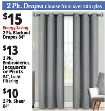 Ocean State Job Lot Curtains offer