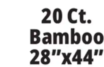 Ocean State Job Lot 20 Ct. Bamboo 28x44 offer