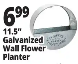 Ocean State Job Lot 11.5 Galvanized Wall Flower Planter offer