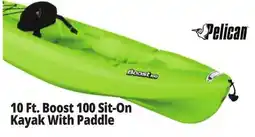 Ocean State Job Lot Pelican Boost 100 Kayak-Lime w/Paddle offer