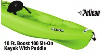 Ocean State Job Lot Pelican Boost 100 Kayak-Lime w/Paddle offer