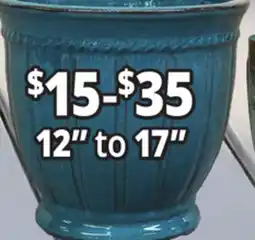 Ocean State Job Lot 12 to 17 Outdoor Glazed Ceramic Planters offer