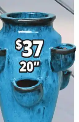 Ocean State Job Lot 20 Outdoor Glazed Ceramic Planters offer