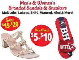 Ocean State Job Lot Men's & Women's Branded Sandals & Sneakers offer