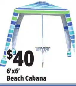 Ocean State Job Lot 6'x6' Beach Cabana offer