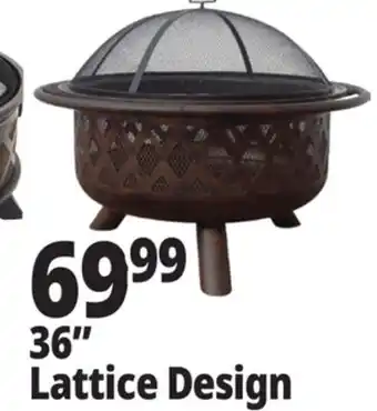 Ocean State Job Lot 36 Lattice Design Fire Pits & Grills offer