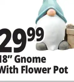 Ocean State Job Lot Gnome With Flower Pot 16.5 offer