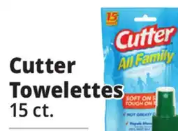 Ocean State Job Lot Cutter All Family Mosquito Wipes 15-count offer