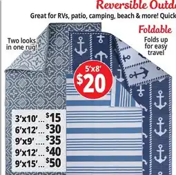 Ocean State Job Lot Reversible Outdoor Rugs offer