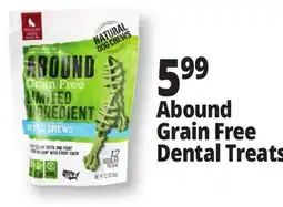 Ocean State Job Lot Abound Grain Free Dental Treats offer