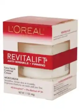 Ocean State Job Lot L'Oreal Revitalift Anti-Wrinkle + Firming Face/Neck Contour Cream 1.7 oz offer