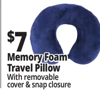 Ocean State Job Lot Memory Foam Travel Pillow offer