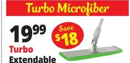 Ocean State Job Lot Turbo Extendable Aluminum Handle Microfiber Mop offer