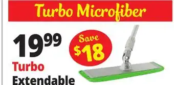 Ocean State Job Lot Turbo Extendable Aluminum Handle Microfiber Mop offer